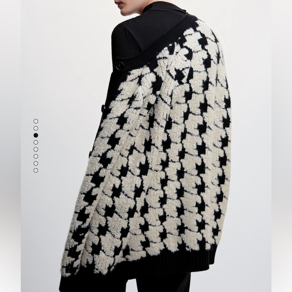 NWT** - Mango Houndstooth Cardigan - XS - Picture 5 of 6